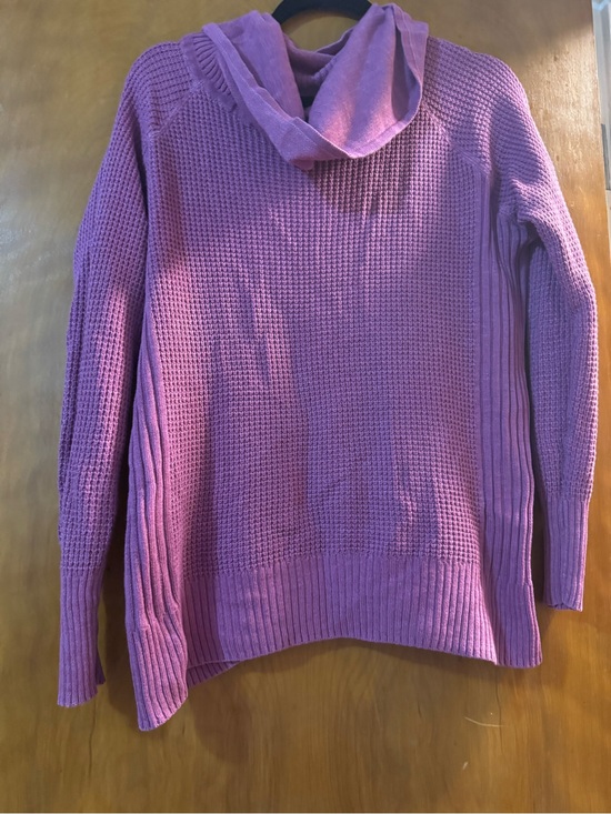 Sonoma Sweaters - Sonoma Lavender Pink Waffle-Knit Hooded Sweater